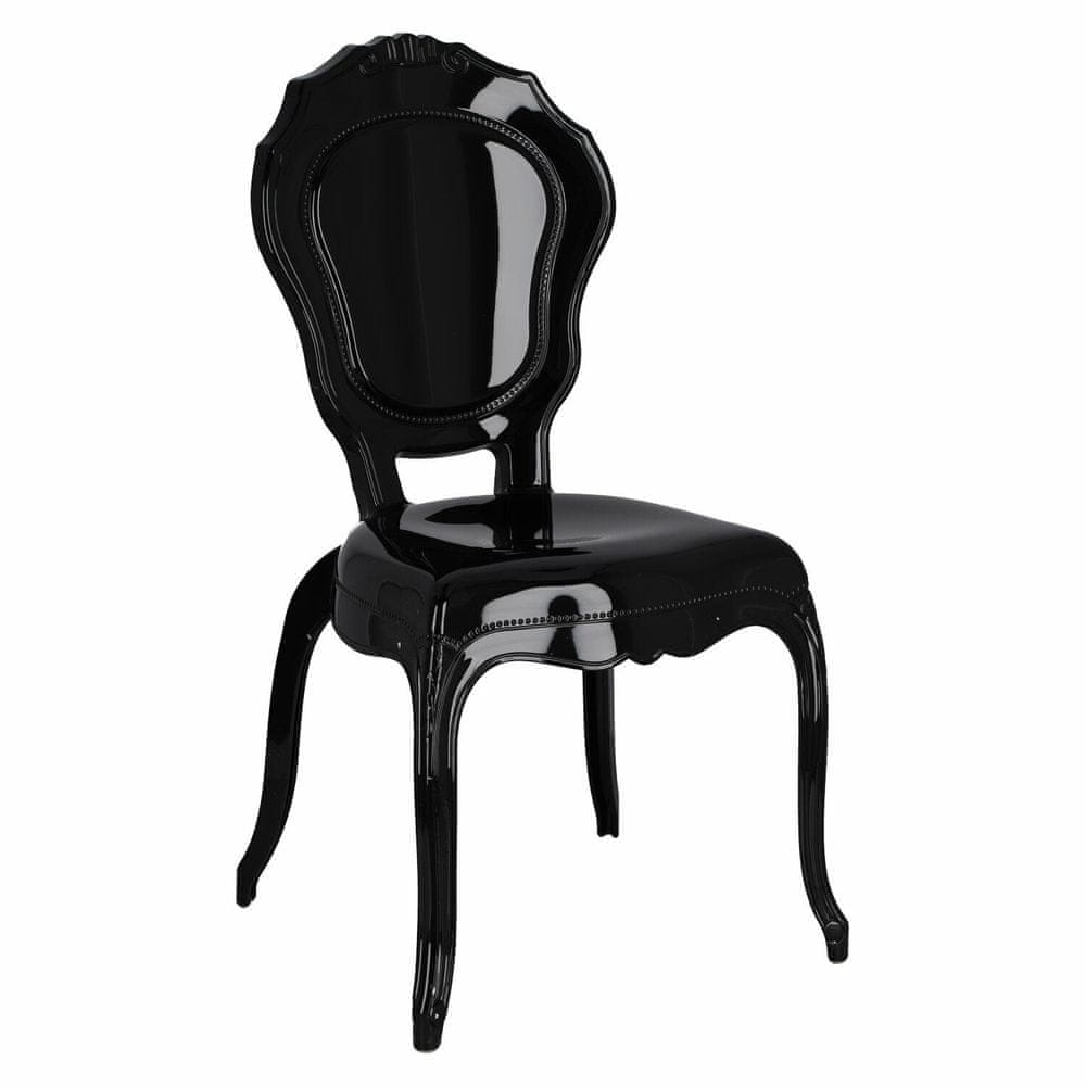 Fernity Čierna stolička Queen